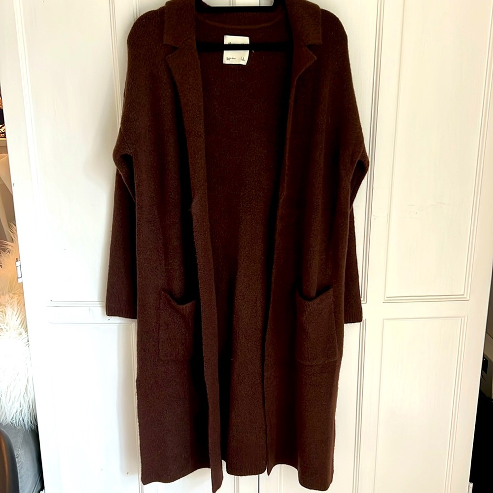 Abercrombie & Fitch Brown Duster Sweater